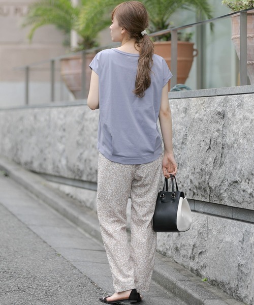 URBAN RESEARCH Sonny Label(アーバンリサーチサニーレーベル)の「タックインフレンチスムースTシャツ(Tシャツ/カットソー・レディース・ホワイト/パープル/ピンク/スミクロ・FREE)」の9枚目の写真