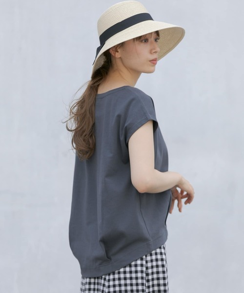 URBAN RESEARCH Sonny Label(アーバンリサーチサニーレーベル)の「タックインフレンチスムースTシャツ(Tシャツ/カットソー・レディース・ホワイト/パープル/ピンク/スミクロ・FREE)」の21枚目の写真