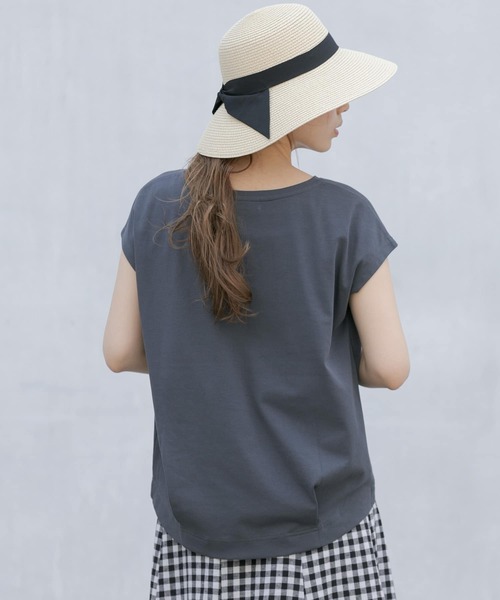 URBAN RESEARCH Sonny Label(アーバンリサーチサニーレーベル)の「タックインフレンチスムースTシャツ(Tシャツ/カットソー・レディース・ホワイト/パープル/ピンク/スミクロ・FREE)」の22枚目の写真