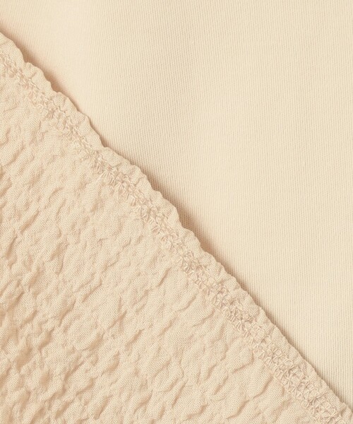 SHARE PARK（シェアパーク）の「【接触冷感】ダンボール×シャーリングドッキングトップス（シャツ/ブラウス・レディース・ブラック系/アイボリー系/ベージュ系・1）」の6枚目の写真