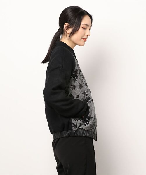 Desigual(デシグアル)の「刺繍 ウールボンバージャケット(その他アウター・レディース・ブラック・2L/S/M/L)」の2枚目の写真