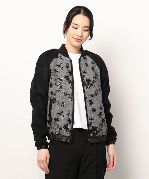 Desigual(デシグアル)の「刺繍 ウールボンバージャケット(その他アウター・レディース・ブラック・2L/S/M/L)」の10枚目の写真