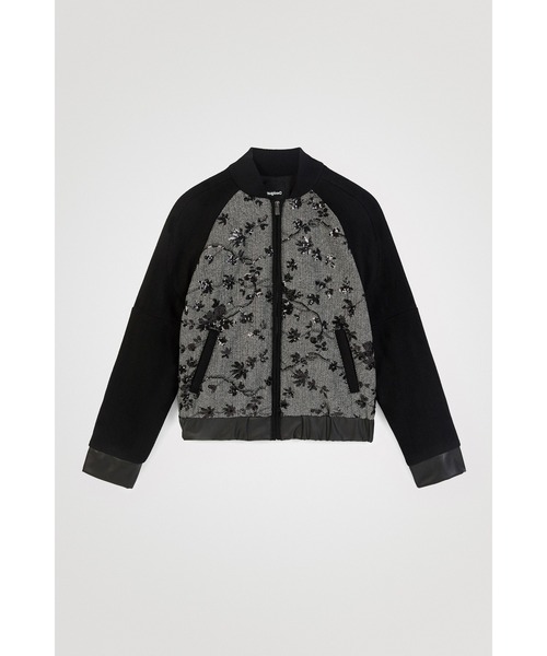 Desigual(デシグアル)の「刺繍 ウールボンバージャケット(その他アウター・レディース・ブラック・2L/S/M/L)」の9枚目の写真