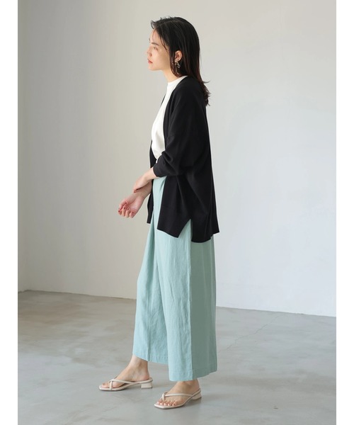 AMERICAN HOLIC(アメリカンホリック)の「リネンブレンドタックガウチョパンツ *(その他パンツ・レディース・ブラウン/サックスブルー/ベージュ・L/M)」の10枚目の写真