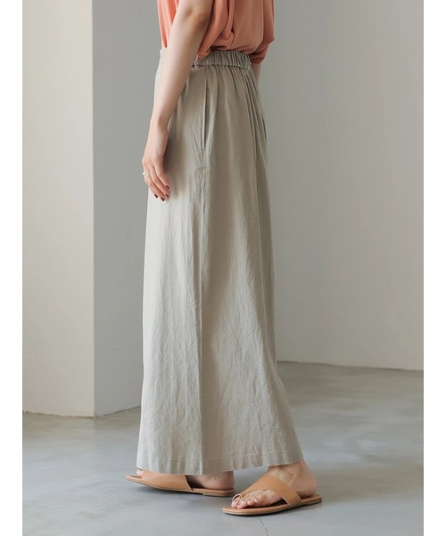 AMERICAN HOLIC(アメリカンホリック)の「リネンブレンドタックガウチョパンツ *(その他パンツ・レディース・ブラウン/サックスブルー/ベージュ・L/M)」の16枚目の写真