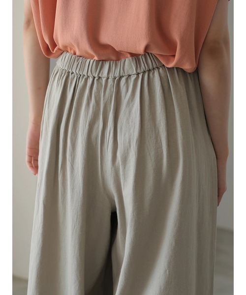 AMERICAN HOLIC(アメリカンホリック)の「リネンブレンドタックガウチョパンツ *(その他パンツ・レディース・ブラウン/サックスブルー/ベージュ・L/M)」の19枚目の写真