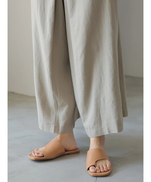 AMERICAN HOLIC(アメリカンホリック)の「リネンブレンドタックガウチョパンツ *(その他パンツ・レディース・ブラウン/サックスブルー/ベージュ・L/M)」の21枚目の写真