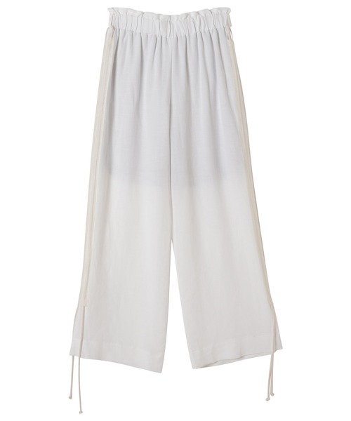 TEVALT（ヴァレット）の「サイドロープ麻混ワイドパンツ（その他パンツ・レディース・キャメル/ホワイト/ロイヤルブルー・38）」の15枚目の写真