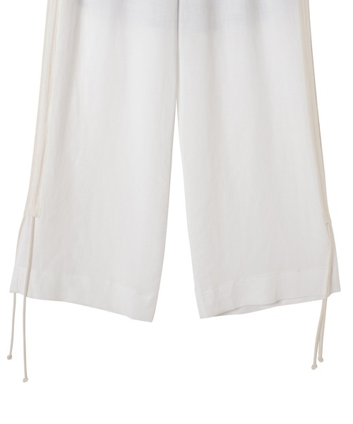 TEVALT（ヴァレット）の「サイドロープ麻混ワイドパンツ（その他パンツ・レディース・キャメル/ホワイト/ロイヤルブルー・38）」の17枚目の写真