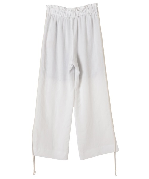 TEVALT（ヴァレット）の「サイドロープ麻混ワイドパンツ（その他パンツ・レディース・キャメル/ホワイト/ロイヤルブルー・38）」の16枚目の写真