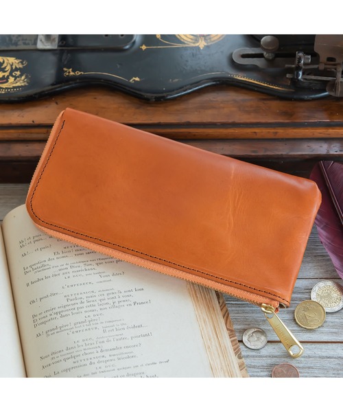 新進工房/栃木レザーL字ファスナー長財布