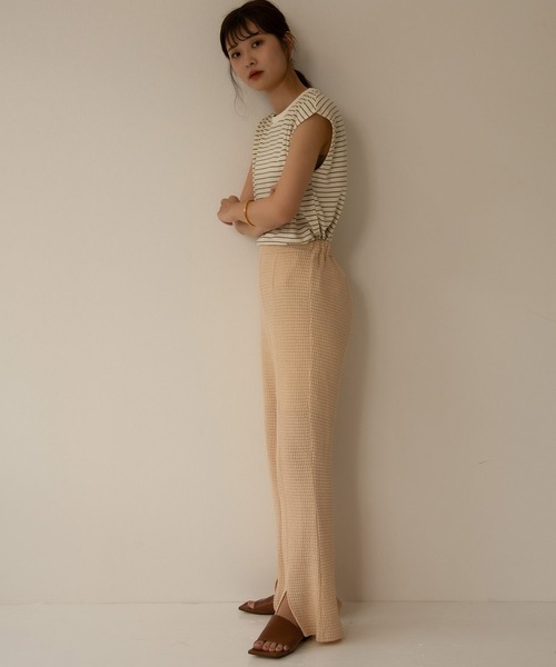 I_am（アイアム）の「Lady mesh pants（その他パンツ・レディース・ベージュ/オレンジ・S/M）」の5枚目の写真