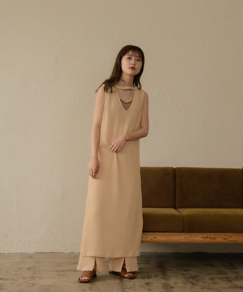 I_am（アイアム）の「Lady mesh pants（その他パンツ・レディース・ベージュ/オレンジ・S/M）」の10枚目の写真