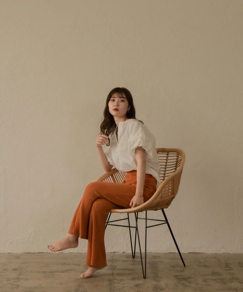 I_am（アイアム）の「Lady mesh pants（その他パンツ・レディース・ベージュ/オレンジ・S/M）」の6枚目の写真