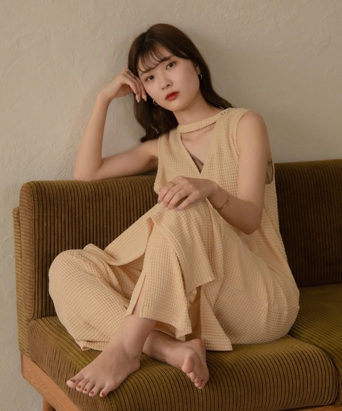 I_am（アイアム）の「Lady mesh pants（その他パンツ・レディース・ベージュ/オレンジ・S/M）」の4枚目の写真