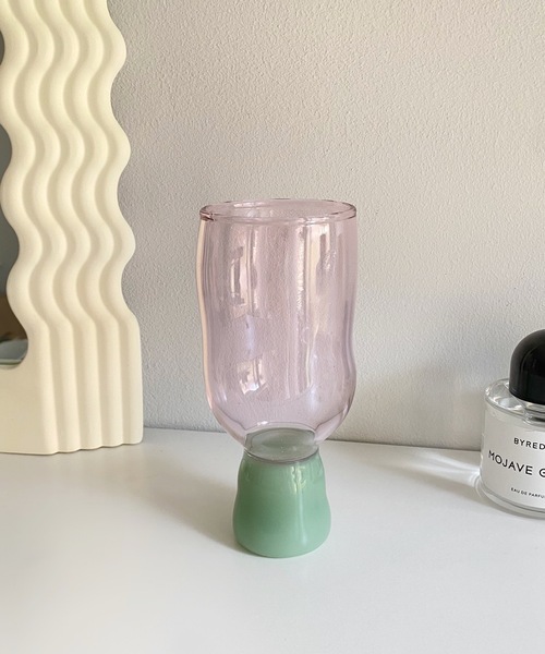 SANSeLF（サンセルフ）の「【SANSeLF】hand mede bicolor flower base sanh50（フラワーベース・レディース・ピンク/グリーン・FREE）」の2枚目の写真