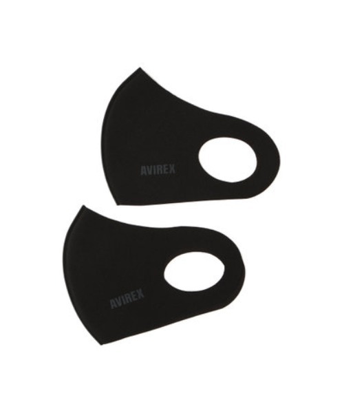 AVIREX（アヴィレックス）の「AVIREX 2P MASK/ 2ピースマスク（マスク・レディース・ブラック/その他・SMALL/MEDIUM/LARGE）」の2枚目の写真