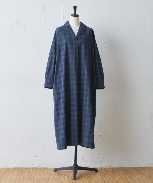 BEARDSLEY（ビアズリー）の「冬はニットと重ねて楽しめる開襟チェック