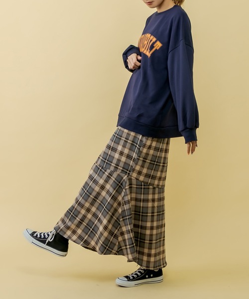 RASVOA（ラスボア）の「ヴィンテージチェックスカート（スカート・レディース・ベージュ/グレー・FREE）」の18枚目の写真