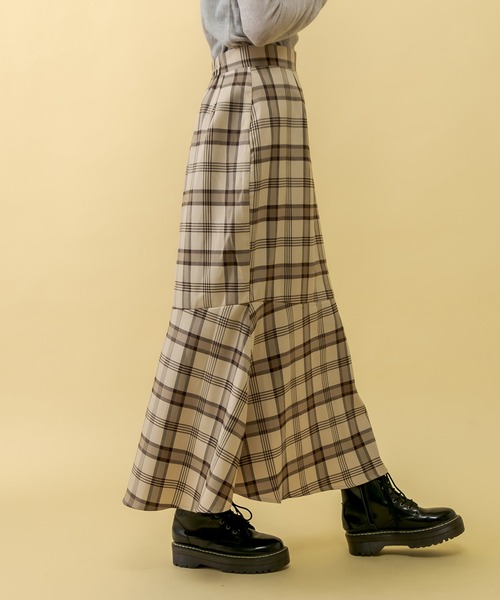 RASVOA（ラスボア）の「ヴィンテージチェックスカート（スカート・レディース・ベージュ/グレー・FREE）」の21枚目の写真