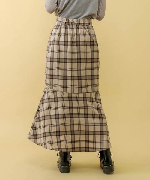 RASVOA（ラスボア）の「ヴィンテージチェックスカート（スカート・レディース・ベージュ/グレー・FREE）」の22枚目の写真