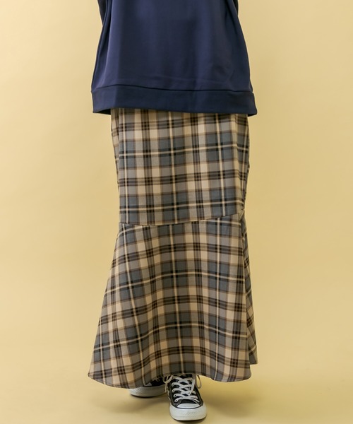 RASVOA（ラスボア）の「ヴィンテージチェックスカート（スカート・レディース・ベージュ/グレー・FREE）」の12枚目の写真
