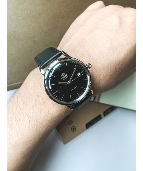 ORIENT（オリエント）の「オリエント/ORIENT オートマチック ベーシック スムースレザー（アナログ腕時計・メンズ・ゴールド/ブラック・FREE）」の3枚目の写真