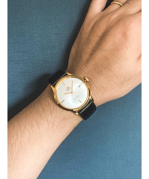 ORIENT（オリエント）の「オリエント/ORIENT オートマチック ベーシック スムースレザー（アナログ腕時計・メンズ・ゴールド/ブラック・FREE）」の11枚目の写真