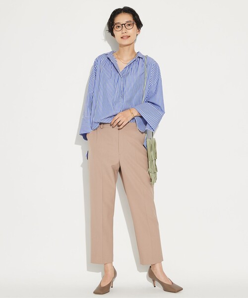 ANY SIS(エニィスィス)の「【美人百花10月号掲載】センタープレス テーパード パンツ(その他パンツ・レディース・ブラック系/アイボリー系/ネイビー系/黄土色系・1/3/2)」の8枚目の写真