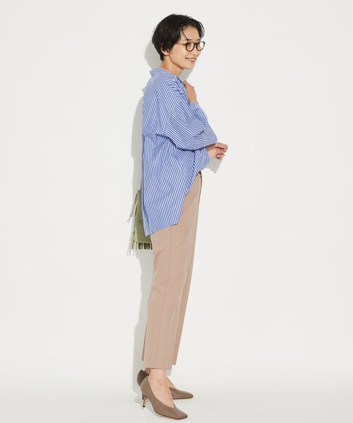 ANY SIS(エニィスィス)の「【美人百花10月号掲載】センタープレス テーパード パンツ(その他パンツ・レディース・ブラック系/アイボリー系/ネイビー系/黄土色系・1/3/2)」の10枚目の写真