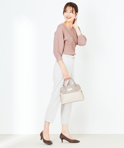 ANY SIS(エニィスィス)の「【美人百花10月号掲載】センタープレス テーパード パンツ(その他パンツ・レディース・ブラック系/アイボリー系/ネイビー系/黄土色系・1/3/2)」の12枚目の写真
