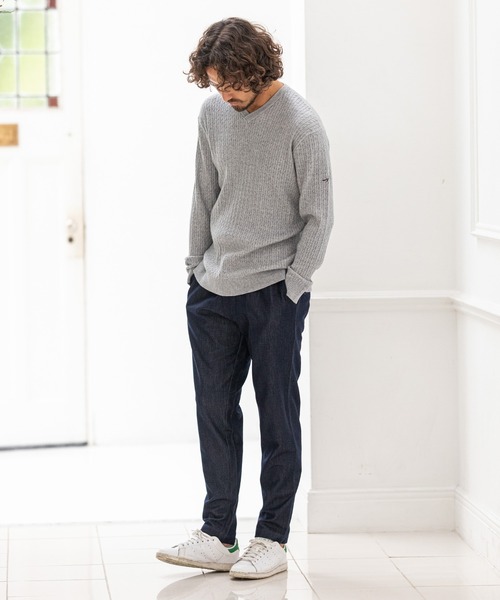 CALL&RESPONSE（コールアンドレスポンス）の「mn2415-スムースニット Vネック プルオーバー（ニット/セーター・メンズ・ブラウン/パープル/グレー/ベージュ・4/2/5/1）」の13枚目の写真