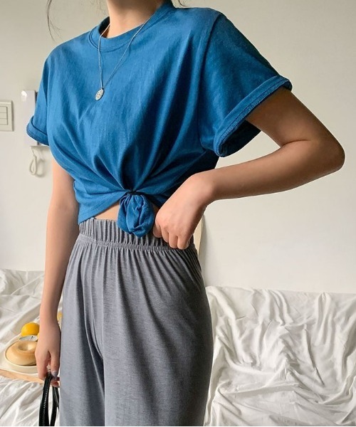 merongshop（メロンショップ）の「MERONGSHOP さらさらロングワイドパンツ（スウェットパンツ・レディース・ブラック/グレー/ベージュ/レッド・FREE）」の10枚目の写真