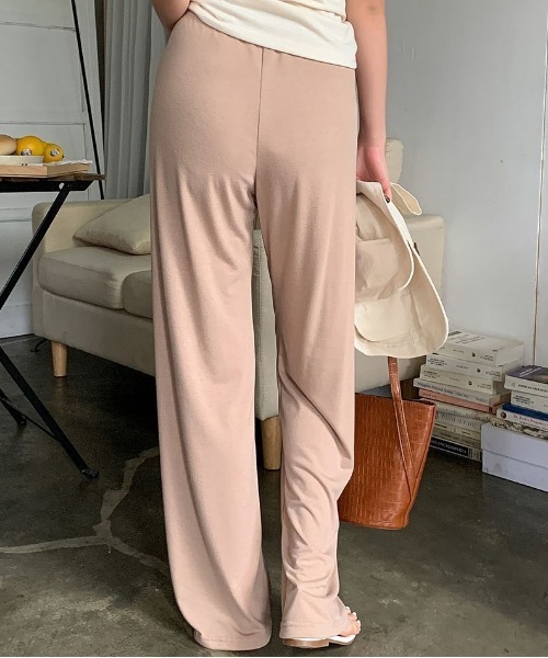 merongshop（メロンショップ）の「MERONGSHOP さらさらロングワイドパンツ（スウェットパンツ・レディース・ブラック/グレー/ベージュ/レッド・FREE）」の13枚目の写真
