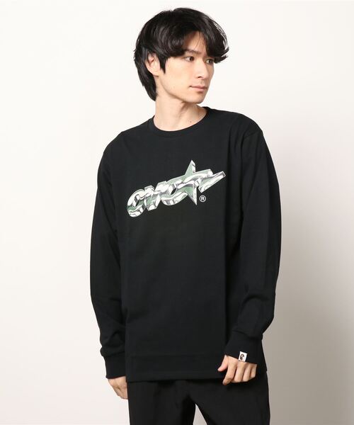 OVO "OCTOBER VERY OWN"（オービーオー　　オクトーバーベリーオウン）の「BAPE X OVO LONG SLEEVE TEE M（Tシャツ/カットソー・メンズ・ホワイト/ブラック/レッド・LARGE/XX-LARGE/X-LARGE/MEDIUM/SMALL）」の10枚目の写真