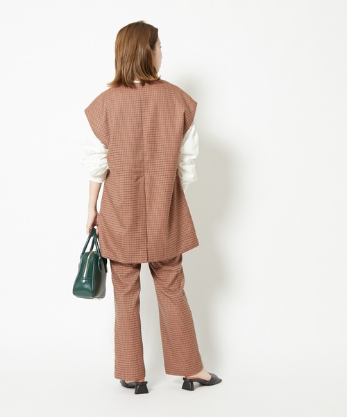 CIAOPANIC（チャオパニック）の「センタータックフレアパンツ/セットアップ着用可能（その他パンツ・レディース・ブラウン/ピンク/グリーン・SMALL/MEDIUM）」の22枚目の写真