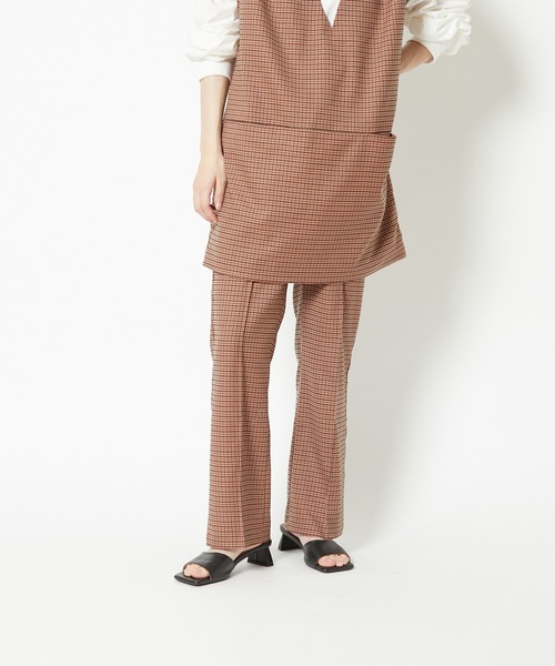 CIAOPANIC（チャオパニック）の「センタータックフレアパンツ/セットアップ着用可能（その他パンツ・レディース・ブラウン/ピンク/グリーン・SMALL/MEDIUM）」の7枚目の写真