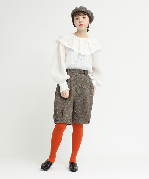 Dot＆Stripes CHILD WOMAN（ドットアンドストライプス　チャイルドウーマン）の「☆ホームスパン ニッカボッカパンツ（その他パンツ・レディース・ブラウン/ブラック・36/38）」の5枚目の写真