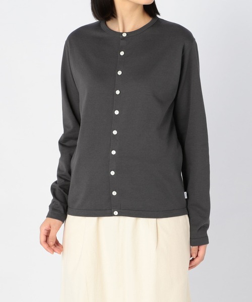 ORCIVAL（オーシバル）の「ORCIVAL | クルーネックカーディガン WOMEN（カーディガン/ボレロ・レディース・レッド/チャコール/ブラック・2/1）」の7枚目の写真