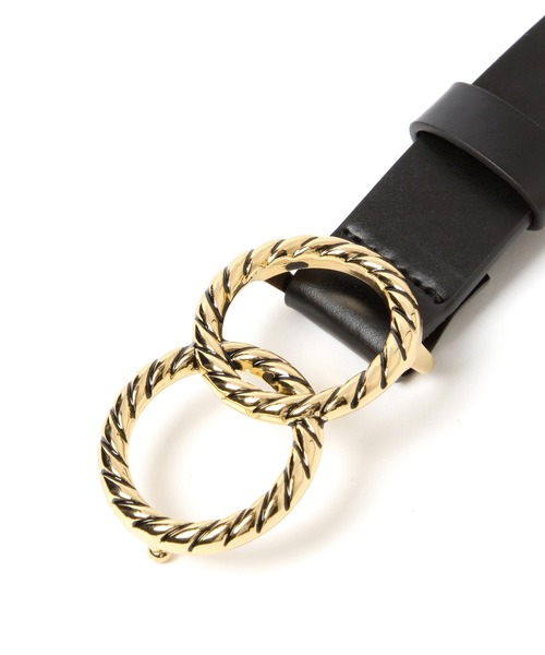 PAGEBOY（ページボーイ）の「レトロバックルベルト（ベルト・レディース・ブラック/ダークグリーン・FREE）」の10枚目の写真