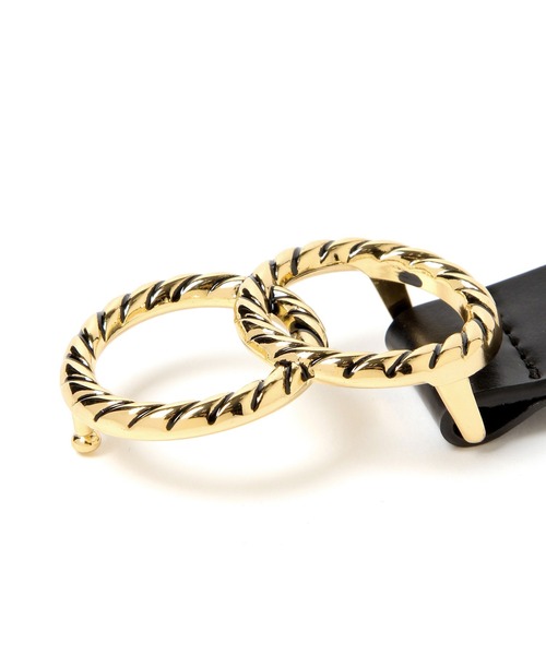 PAGEBOY（ページボーイ）の「レトロバックルベルト（ベルト・レディース・ブラック/ダークグリーン・FREE）」の8枚目の写真