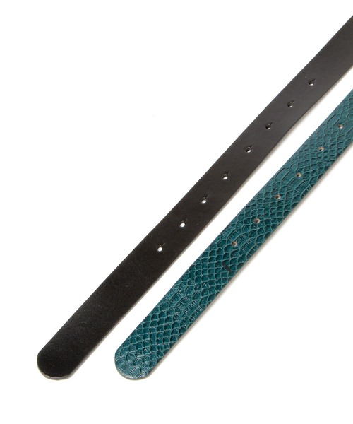 PAGEBOY（ページボーイ）の「レトロバックルベルト（ベルト・レディース・ブラック/ダークグリーン・FREE）」の3枚目の写真