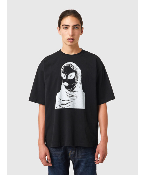 DIESEL（ディーゼル）の「メンズ Tシャツ ルーズフィット BCI サステナブル（Tシャツ/カットソー・メンズ・ホワイト/ブラック・LARGE/MEDIUM/SMALL/XX-LARGE/X-SMALL/X-LARGE）」の2枚目の写真