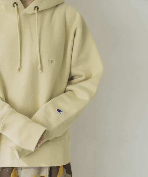 Champion（チャンピオン）の「『別注』Champion×URBANRESEARCH Reverse Weave Parka（パーカー・レディース・オリーブ/グレー/ベージュ・FREE）」の11枚目の写真