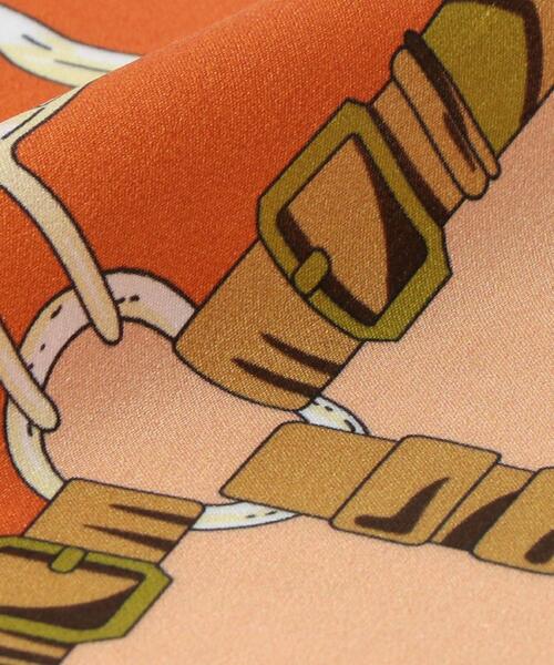 closet story（クローゼットストーリー）の「＜closet story（クローゼットストーリー）＞ブロッキングカラー スカーフ（バンダナ/スカーフ・レディース・ブラック/ワインレッド・FREE）」の4枚目の写真