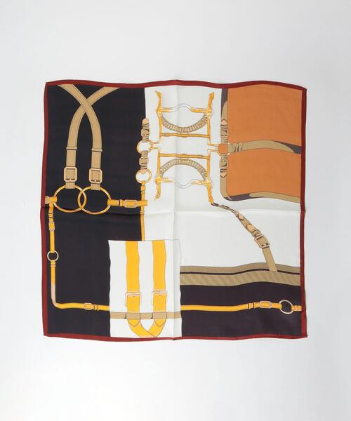 closet story（クローゼットストーリー）の「＜closet story（クローゼットストーリー）＞ブロッキングカラー スカーフ（バンダナ/スカーフ・レディース・ブラック/ワインレッド・FREE）」の7枚目の写真