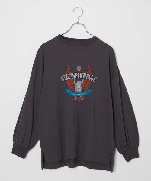 WEGO(ウィゴー)の「WEGO/ヴィンテージライクプリントロンT(Tシャツ/カットソー・レディース・カーキ/その他1/スミクロ/ダークベージュ・SMALL/MEDIUM)」の10枚目の写真