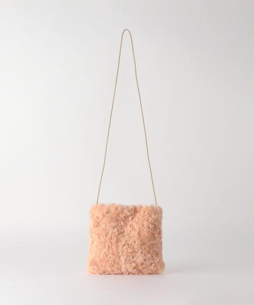 green label relaxing(グリーンレーベルリラクシング)の「GLR フェイクファー ショルダー バッグ(ショルダーバッグ・キッズ・ライトブルー/ピンク/ライム/ナチュラル・FREE)」の4枚目の写真