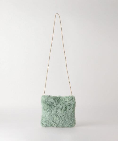 green label relaxing(グリーンレーベルリラクシング)の「GLR フェイクファー ショルダー バッグ(ショルダーバッグ・キッズ・ライトブルー/ピンク/ライム/ナチュラル・FREE)」の8枚目の写真