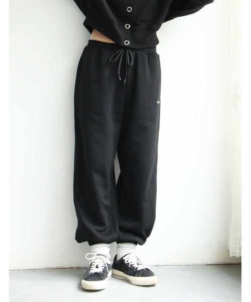 notch.(ノッチ)の「ロゴ刺繍スウェットパンツ(スウェットパンツ・レディース・グリーン/オリーブ/ブラック/グレー・M)」の16枚目の写真